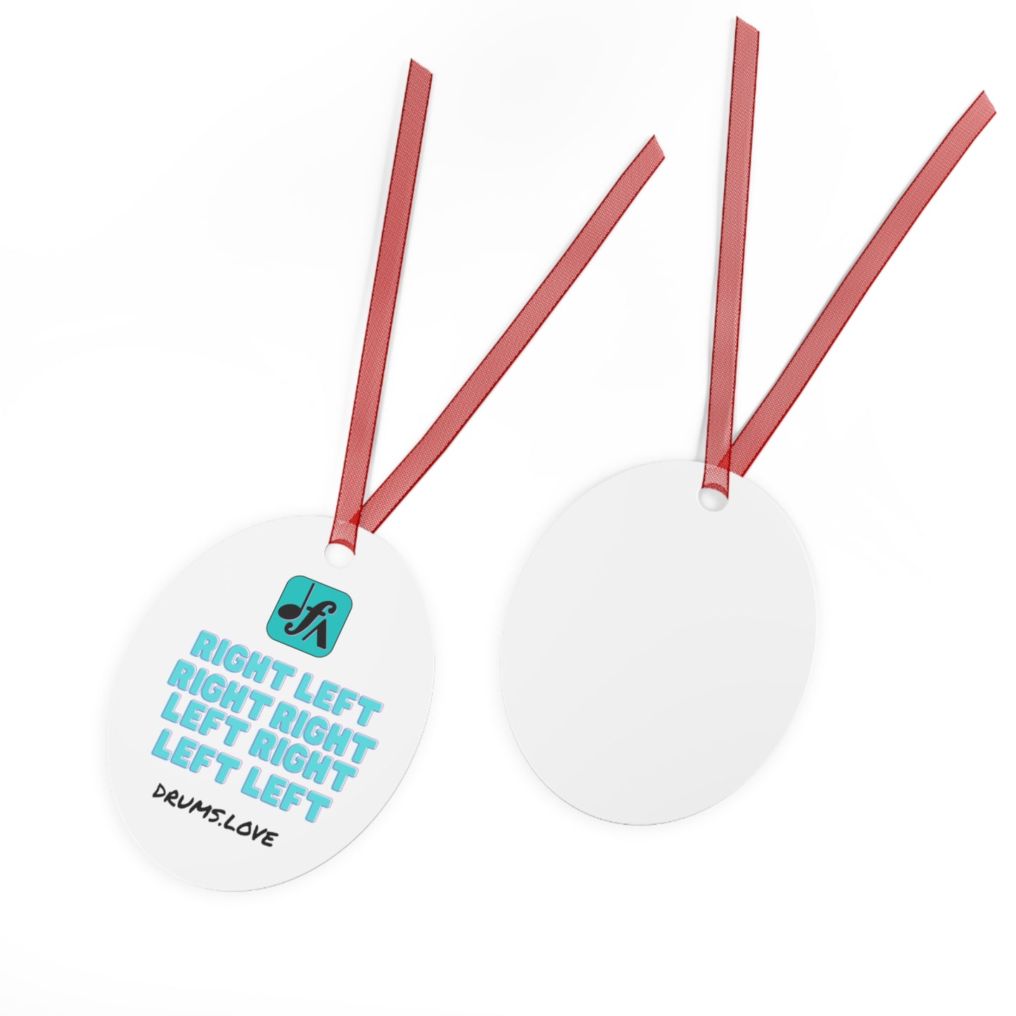 Paradiddle Metal Ornaments
