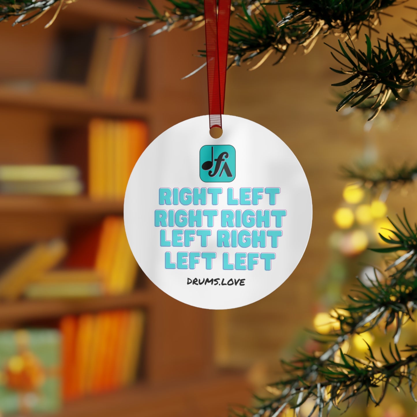 Paradiddle Metal Ornaments