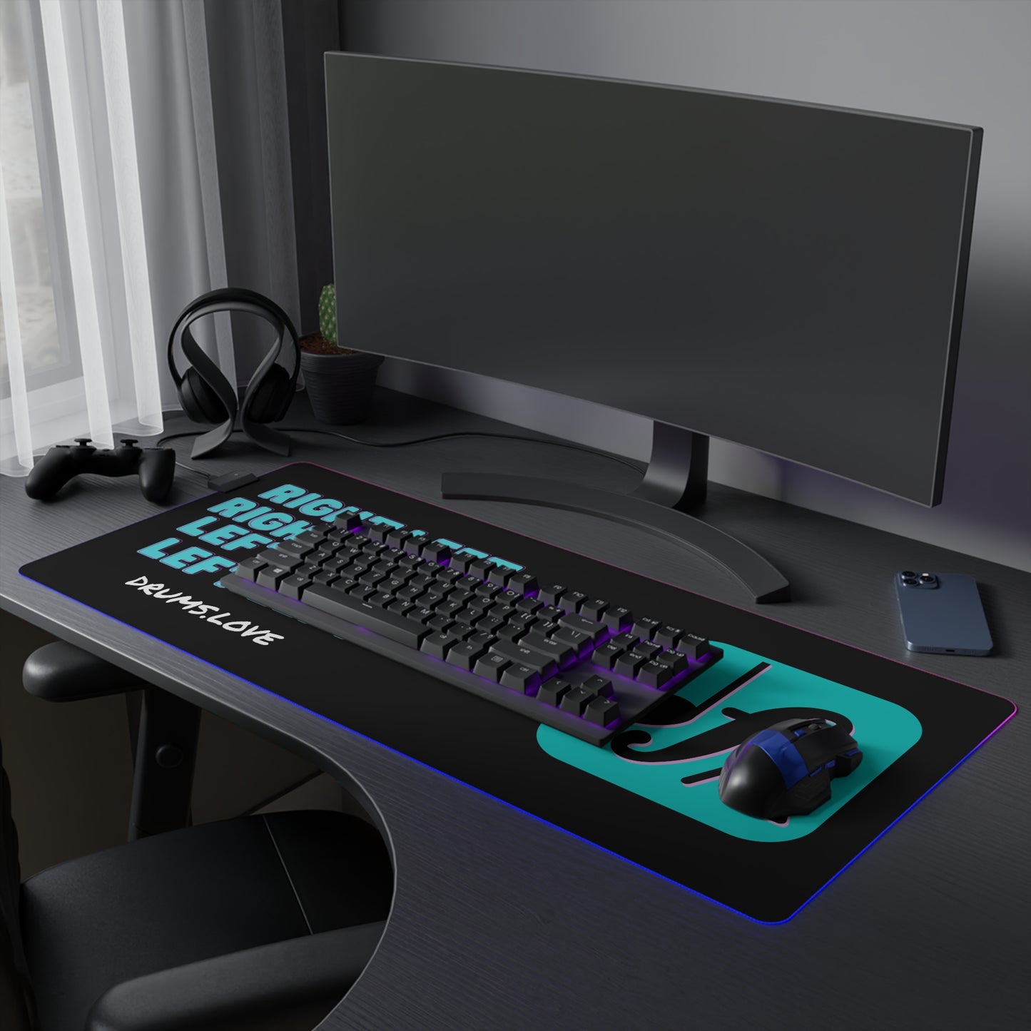 Paradiddle LED Gaming Mouse Pad