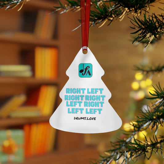 Paradiddle Metal Ornaments