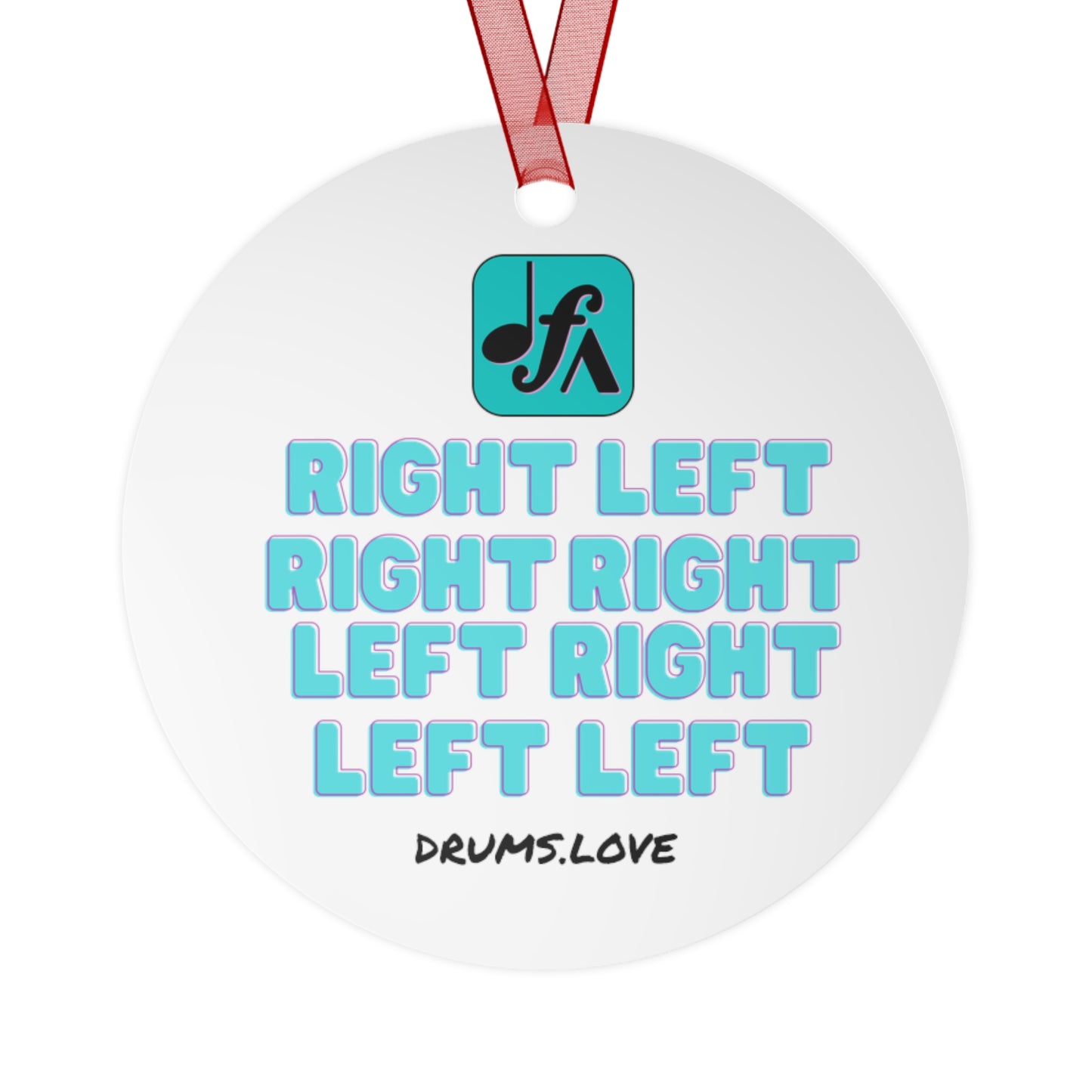 Paradiddle Metal Ornaments