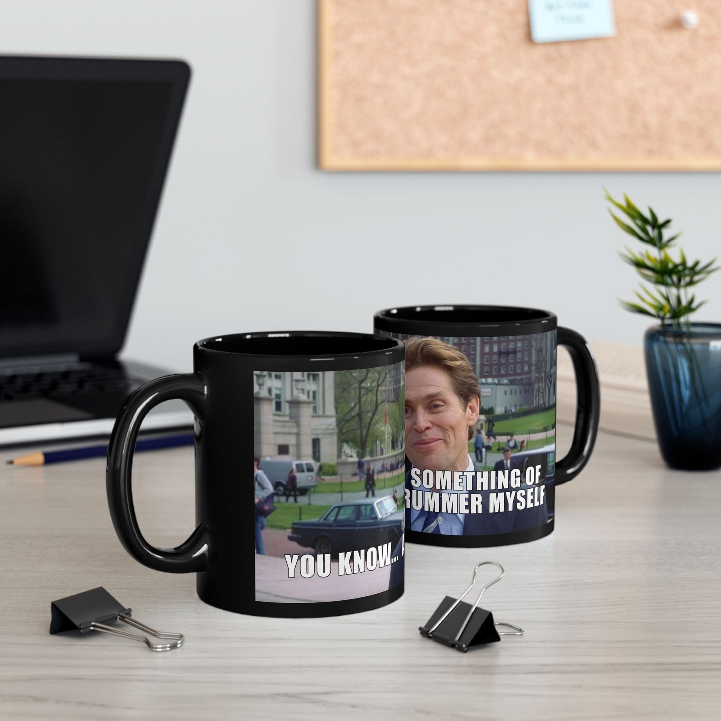 Black Mug — “I’m Something Of A Drummer Myself” Spider-Man Meme Coffee Cup