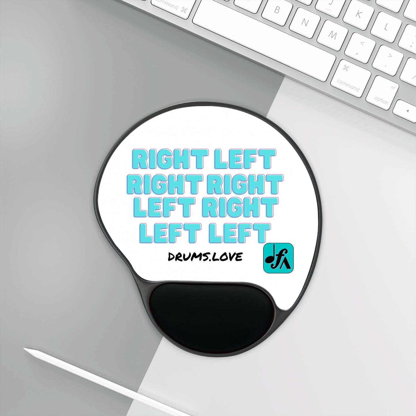 Paradiddle Mouse Pad With Wrist Rest