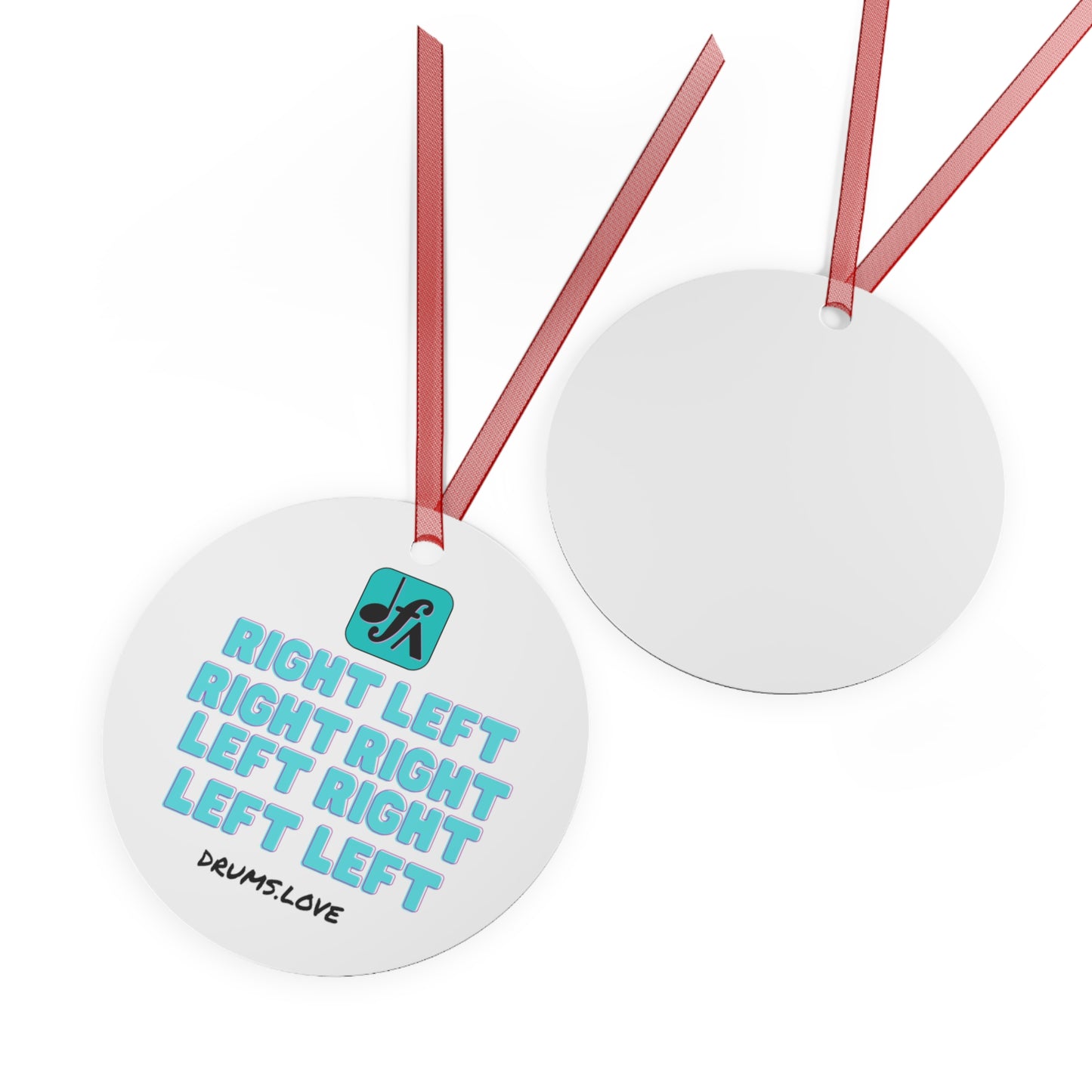Paradiddle Metal Ornaments