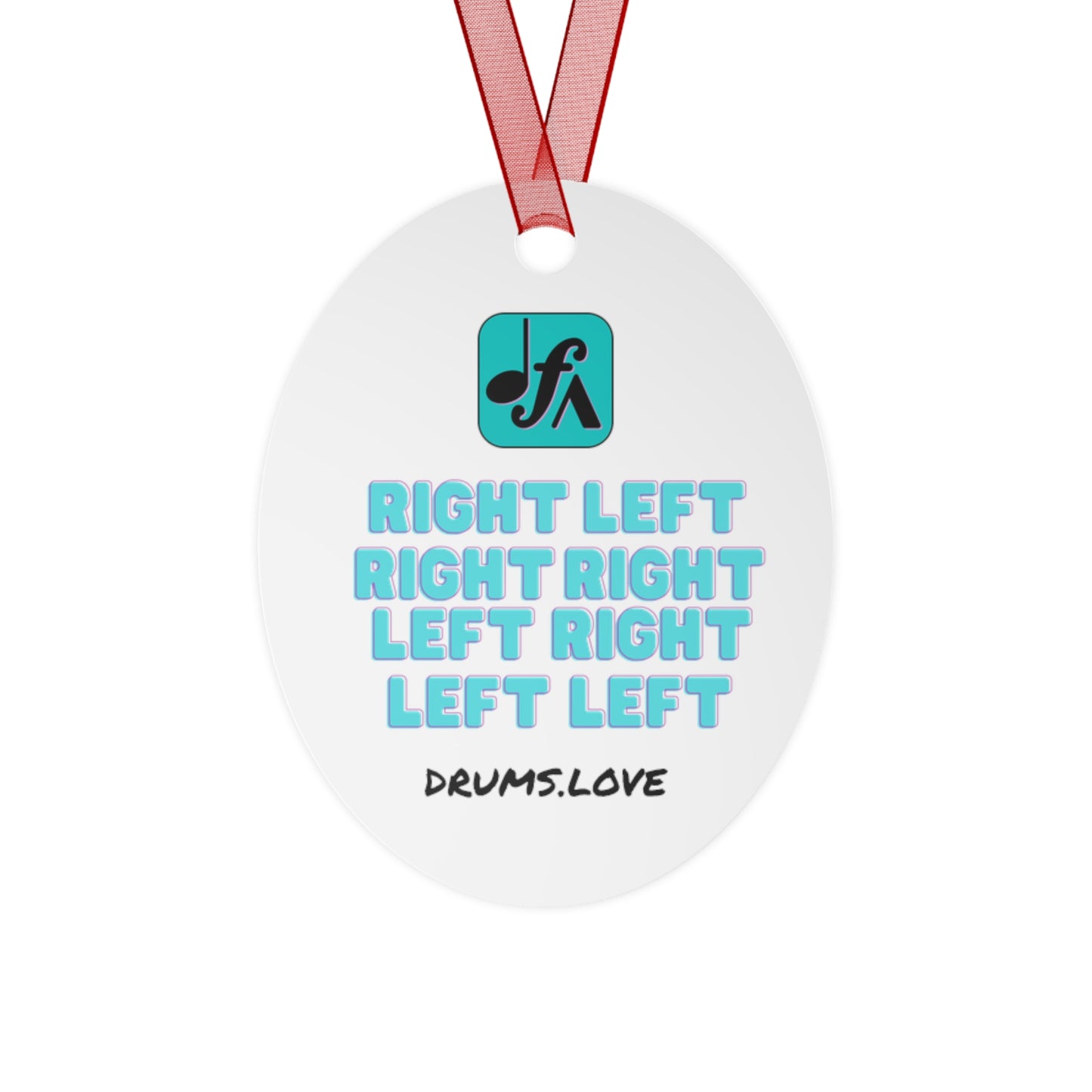 Paradiddle Metal Ornaments