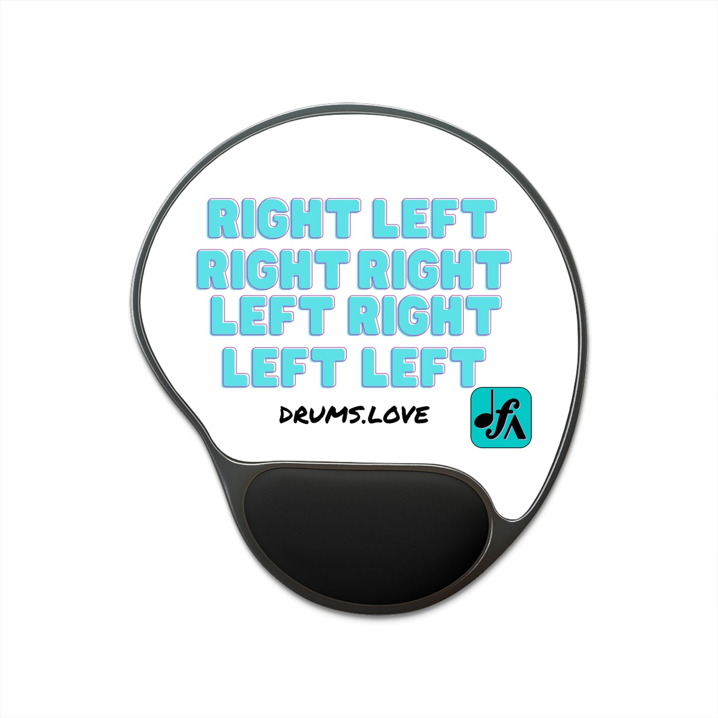 Paradiddle Mouse Pad With Wrist Rest