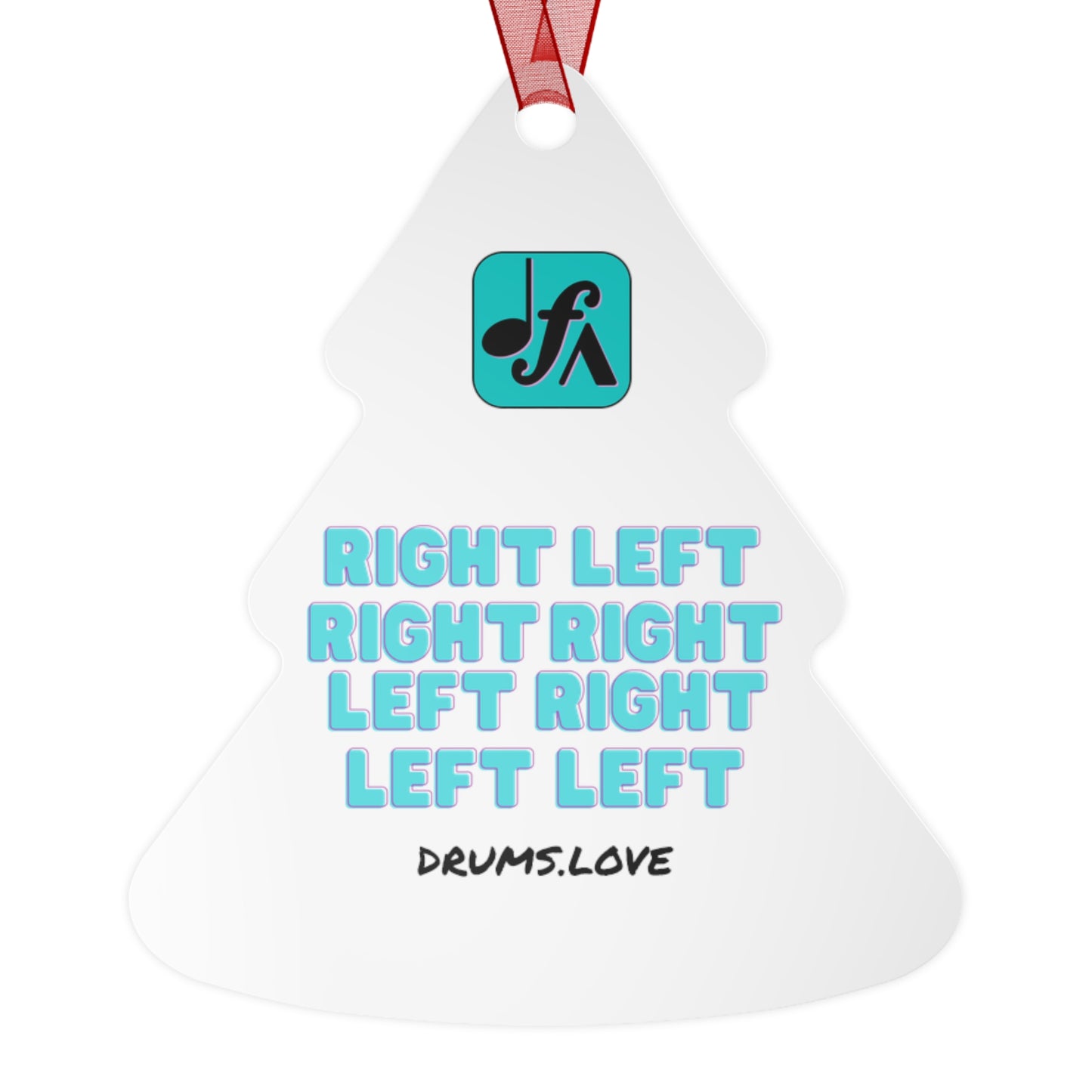 Paradiddle Metal Ornaments