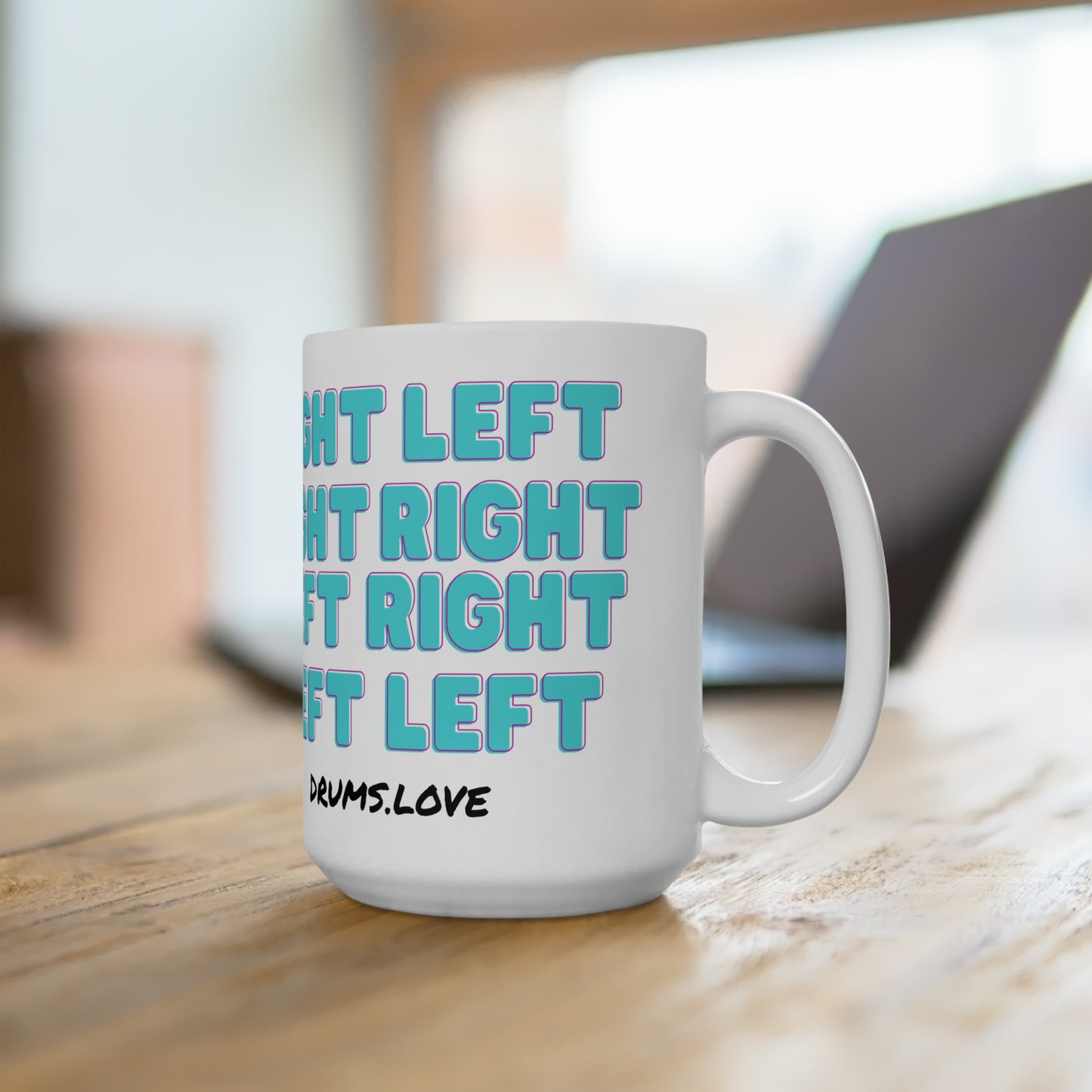 Paradiddle Ceramic Mug 15oz