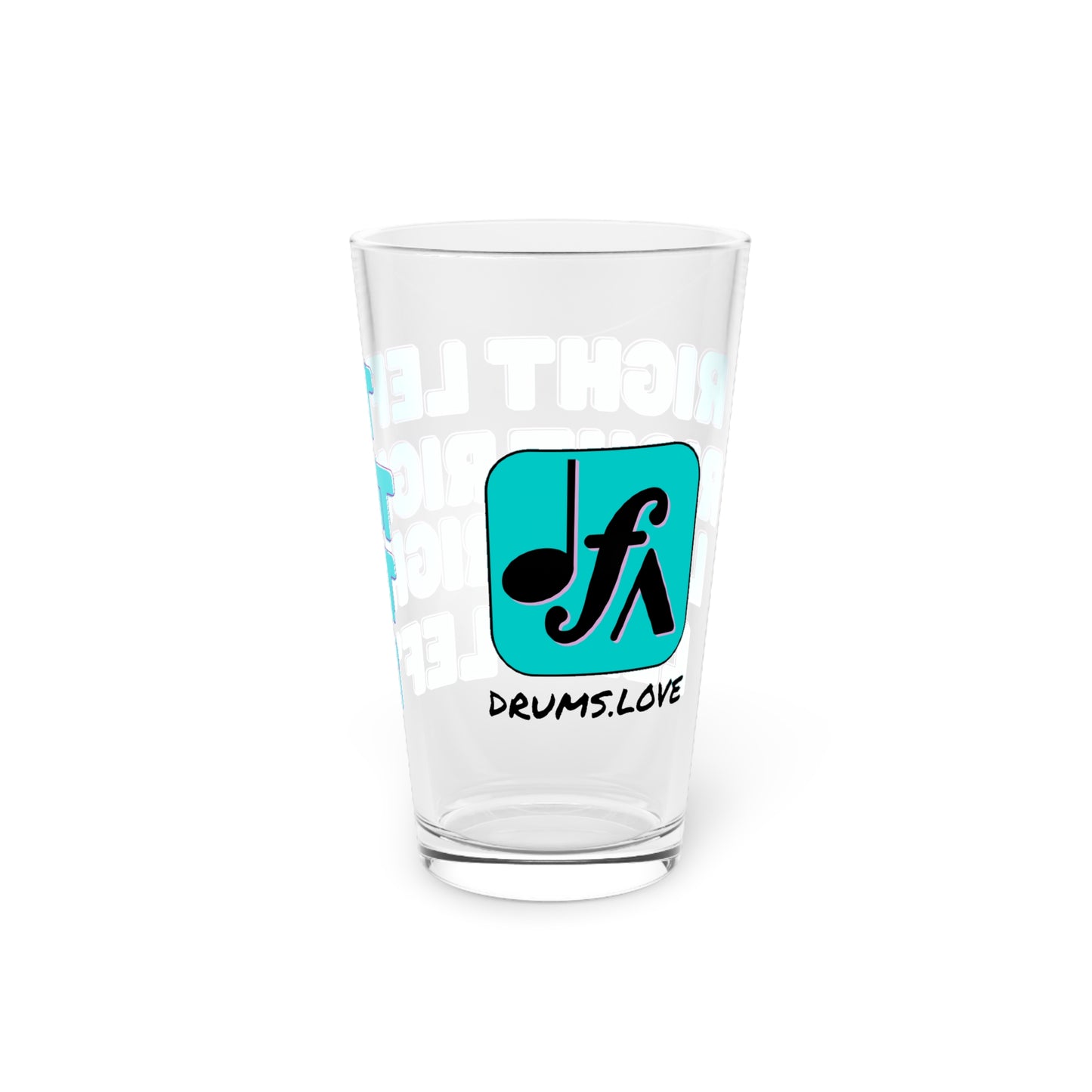 Paradiddle Pint Glass, 16oz