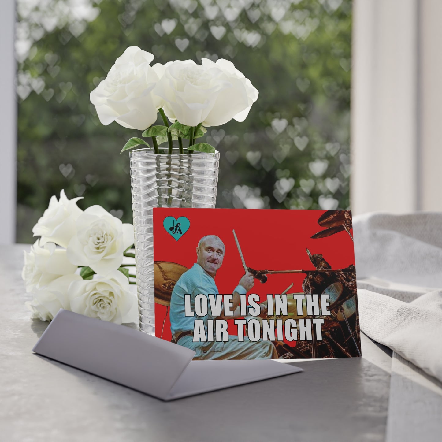 Holiday Card — "Love Is in the Air Tonight" Drumline Photo Card