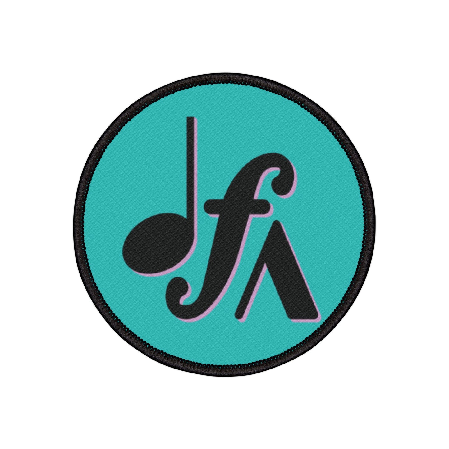 DFA Iron-On Patch – Teal Round Patch