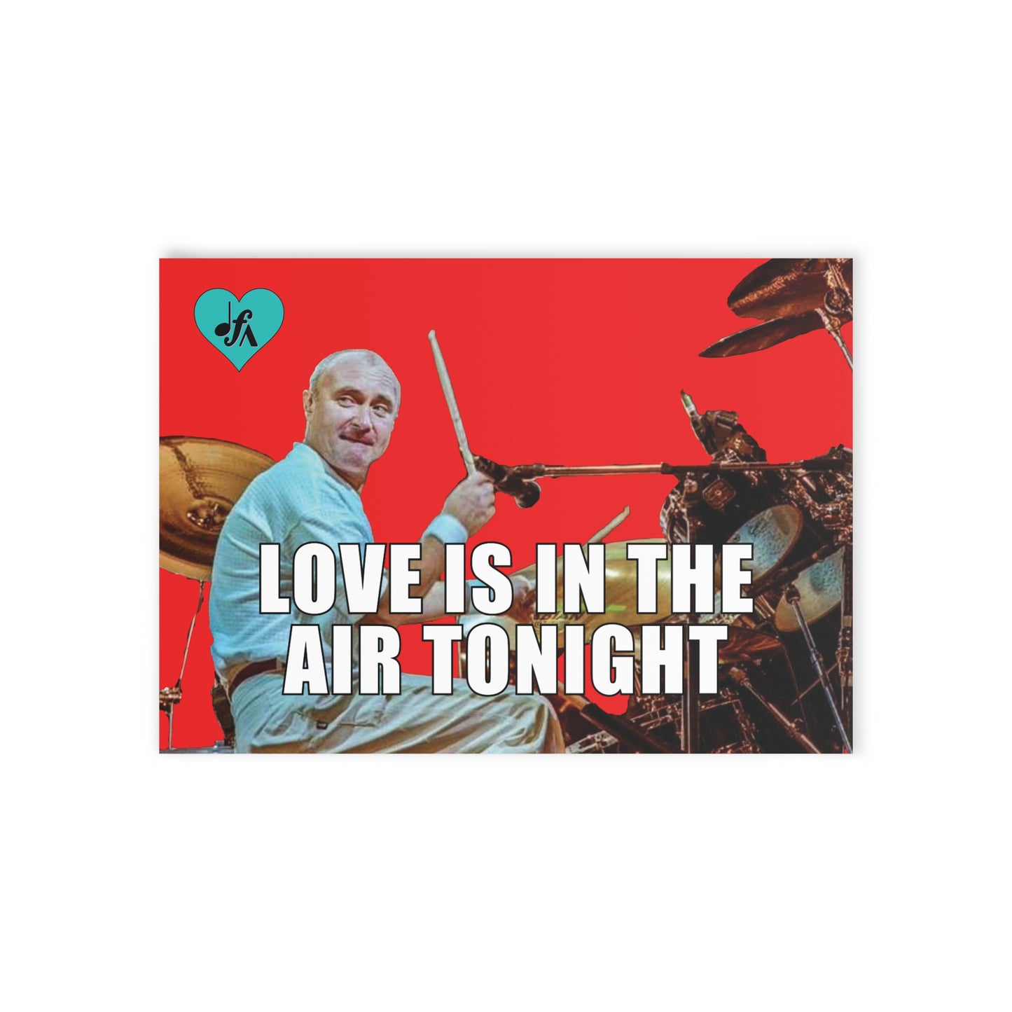 Holiday Card — "Love Is in the Air Tonight" Drumline Photo Card